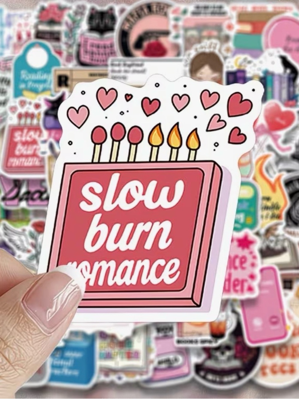 50 Bookish Stickers Spicy Book Club Dark Romance Booktrovert Fantasy